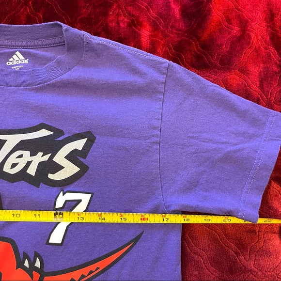 ADIDAS Purple Tee Shirt - RAPTORS LOWRY #7 - Adult Small - Picture 4 of 8